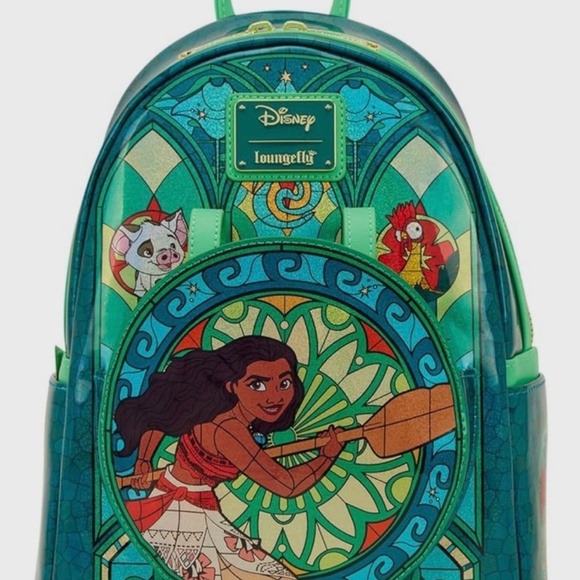 In Hand NWT Loungefly Disney Princess Stained Glass Collection: Moana Bundle main image 4